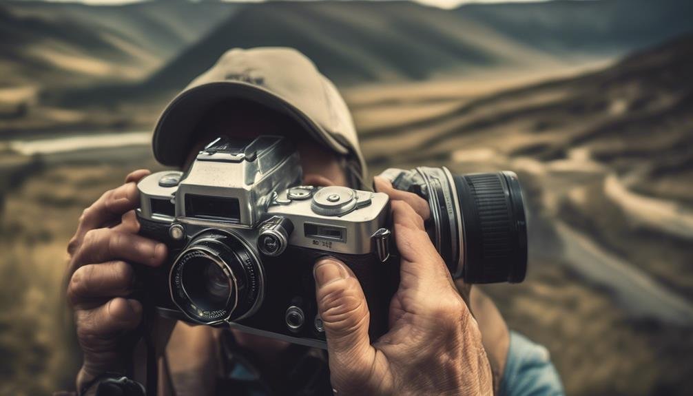 instant camera with vintage aesthetic