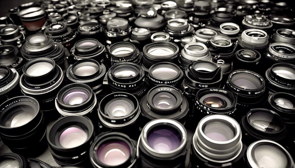 wide range of camera lenses
